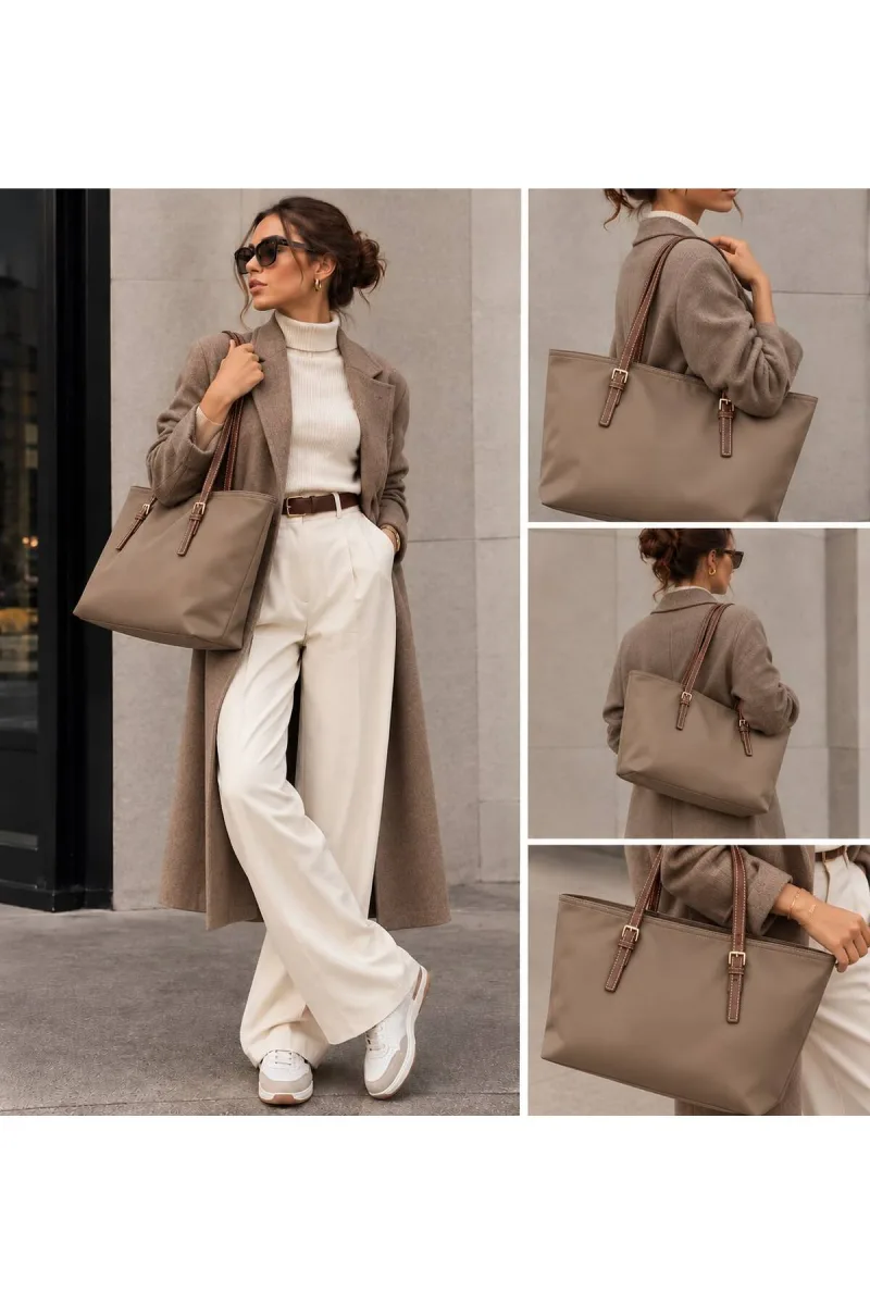 Shopper Omuz Çantası - Krem - 1